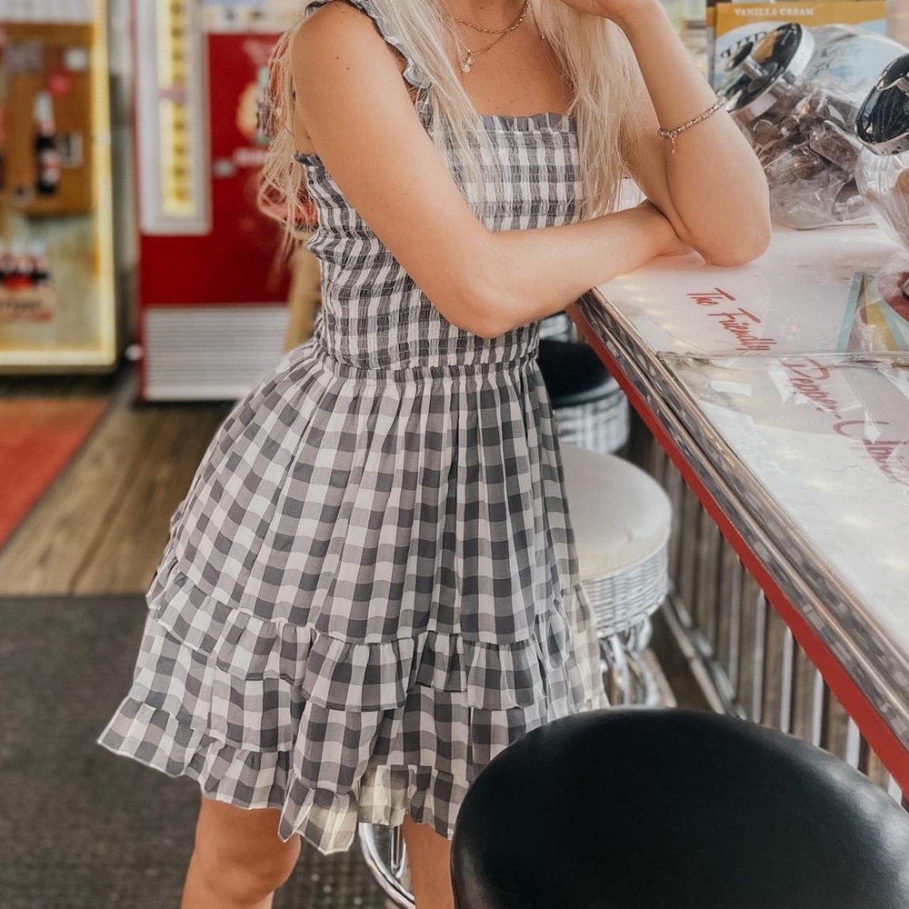 Checkered  boutique dress